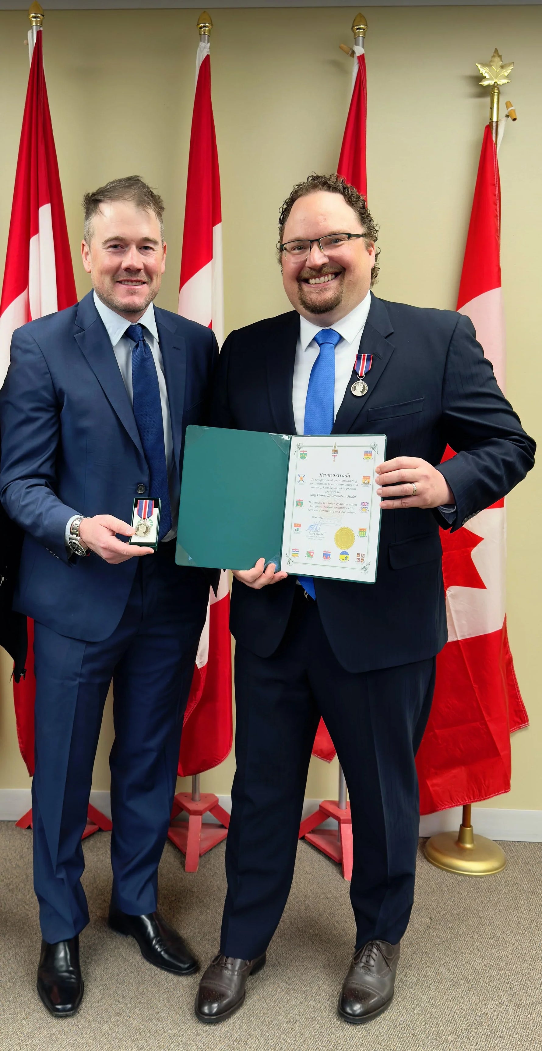 Kevin Estrada Honored with King Charles III Coronation Medal
