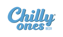 Blue 'Chilly Ones Beer' logo on a white background. Sturgeon Slayers brand partnerships
